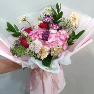 Pink Hydrangea Garden Bouquet