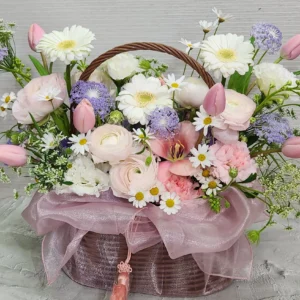 Spring Tulip Basket