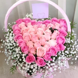 Sweet Blush Heart Rose